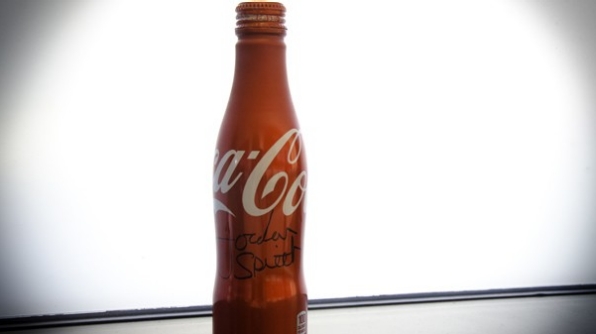 Jordan Spieth signed Coca-Cola bottle