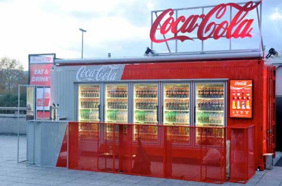 point de vente mobile coca cola euro 2016