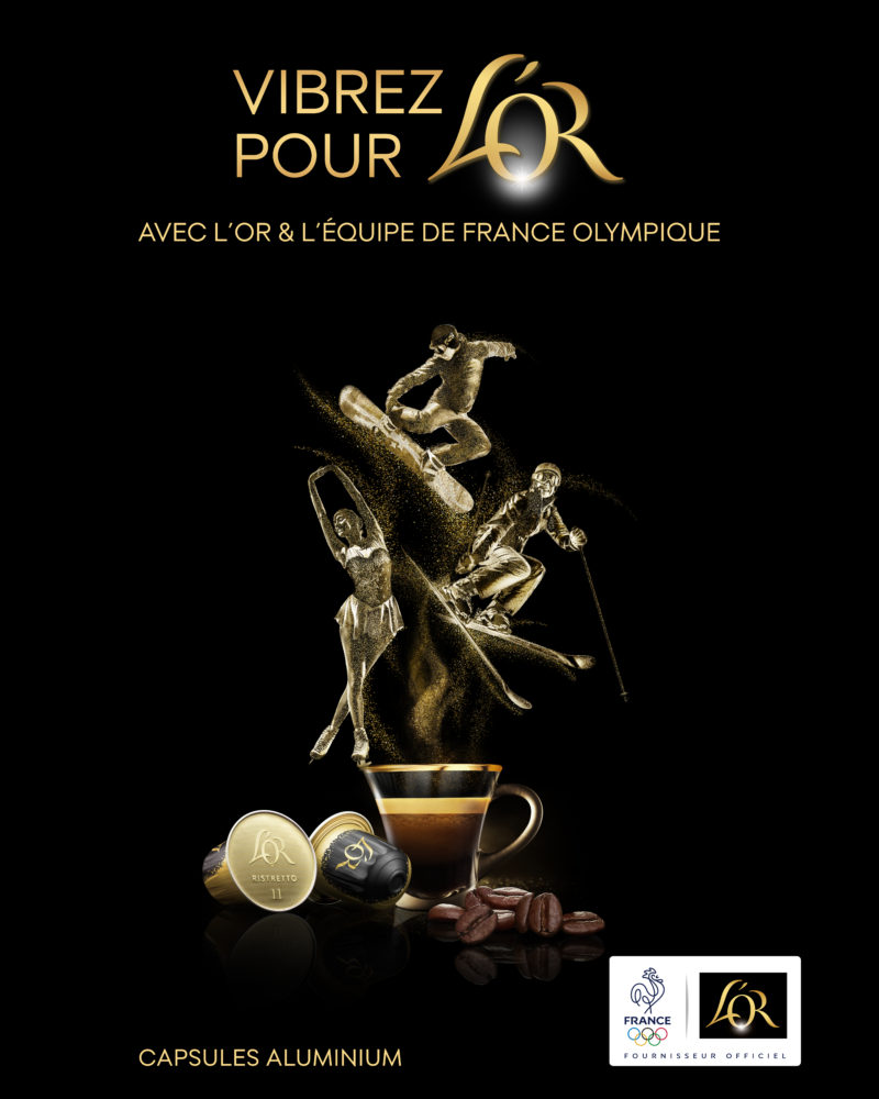 L'Or Café Jeux Olympiques 2018 publicité 