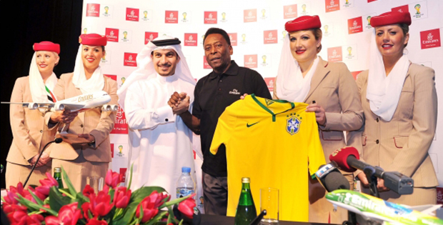 Pele, nouvel ambassadeur mondial Emirates