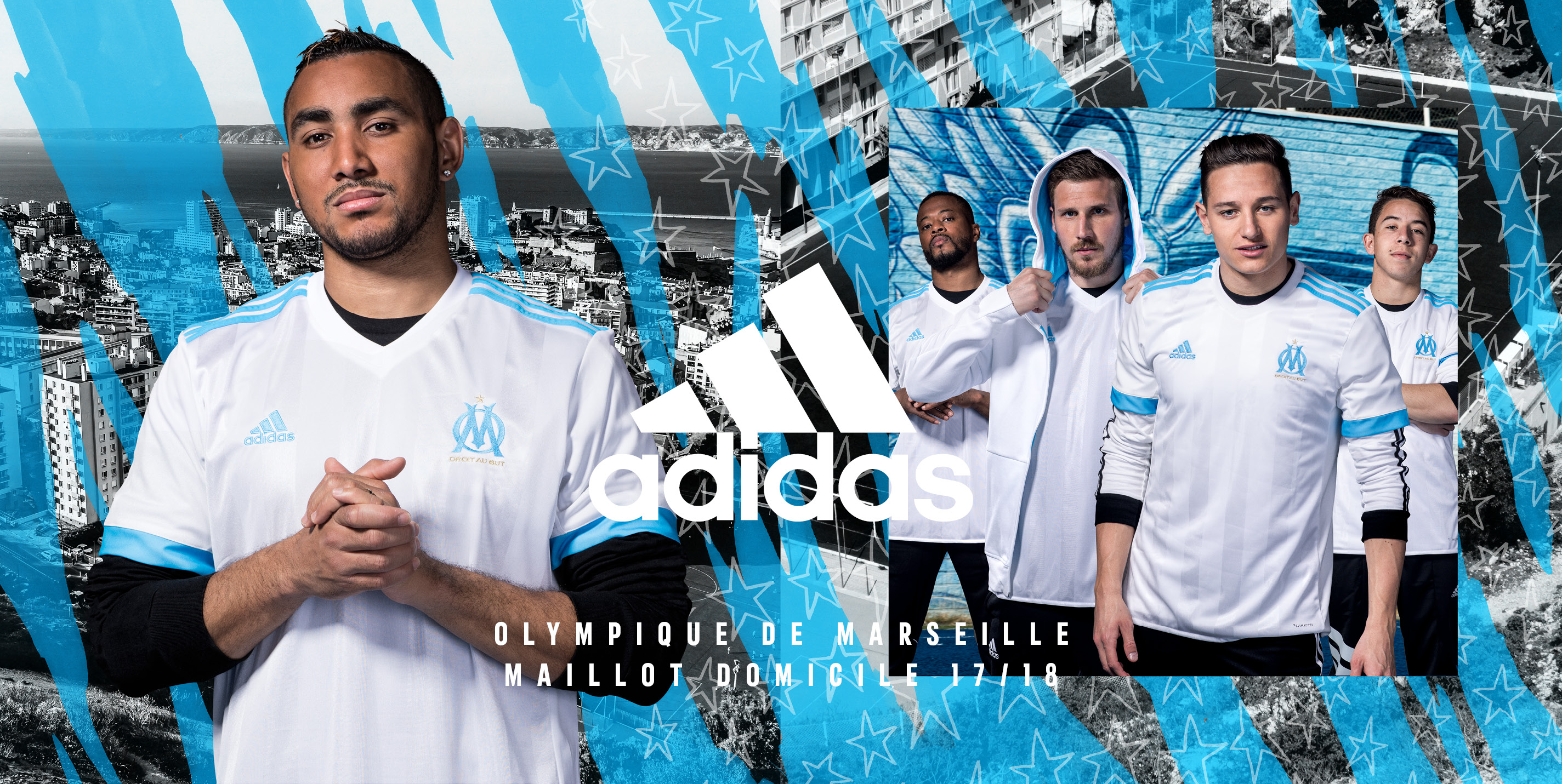 Maillot domicile OM 2017-2018 adidas football