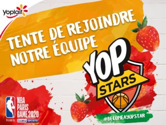 YOP yaourt officiel du NBA Paris Game 2020