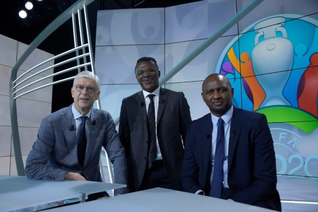 Arsène Wenger, Marcel Desailly et Patrick Viera