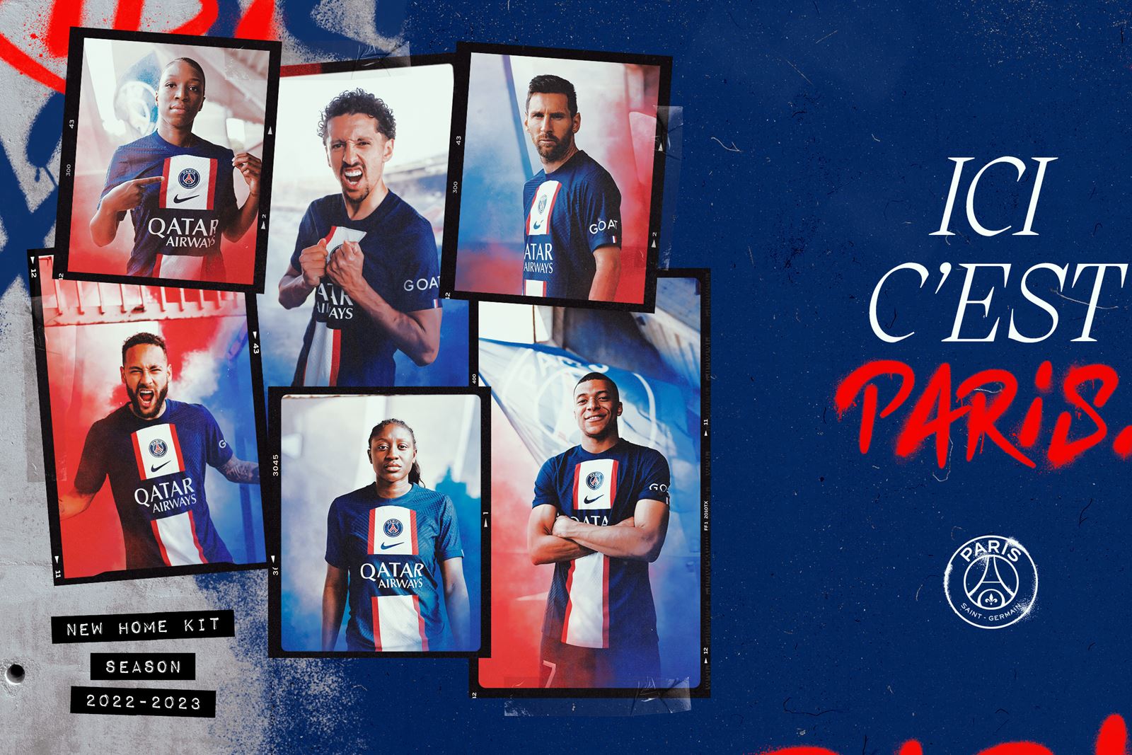 Maillot Domicile PSG 2022/2023 Nike #7 Mbappé - Taille L, Bleu