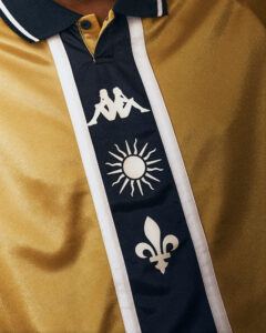 maillot FC Versailles Kappa Audacieux édition or 2025-26