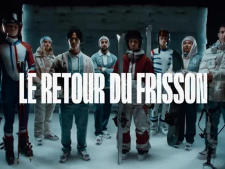 Visuel de la campagne «Le retour du frisson» pour l’Equipe de France – Milan-Cortina 2026