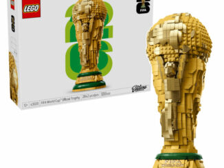 Réplique LEGO du Trophée de la Coupe du Monde FIFA en version officielle