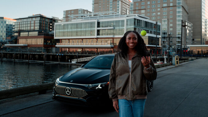 Coco Gauff en collaboration avec Mercedes-Benz dans le tennis féminin