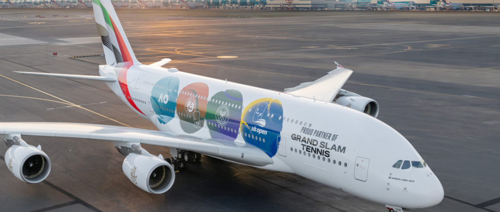 emirates livrée grand chelem tennis