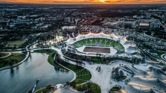 Architecture stade olympique moderne - Marketing Sportif