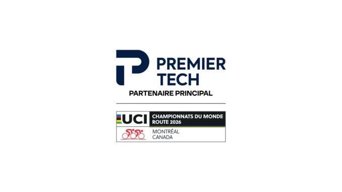 Logo Premier Tech partenaire titre Championnats monde UCI cyclisme route Montréal septembre 2026