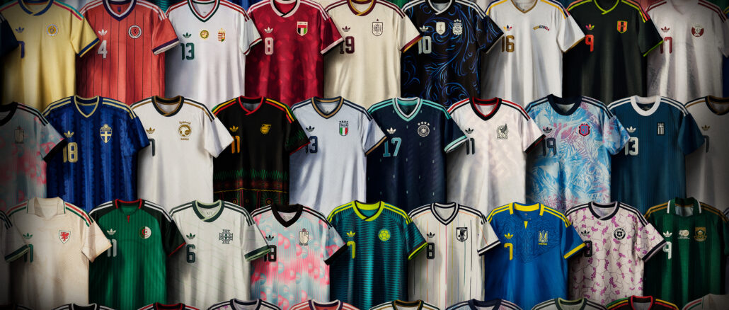 maillots extérieurs des sélections nationales sous contrat avec adidas pour la Coupe du Monde FIFA 2026