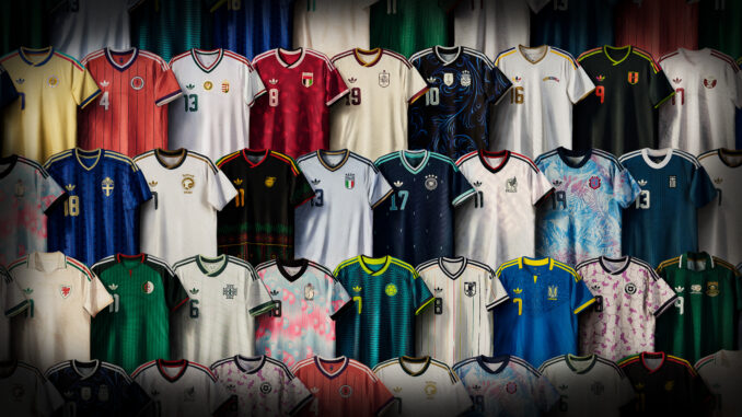 maillots extérieurs des sélections nationales sous contrat avec adidas pour la Coupe du Monde FIFA 2026