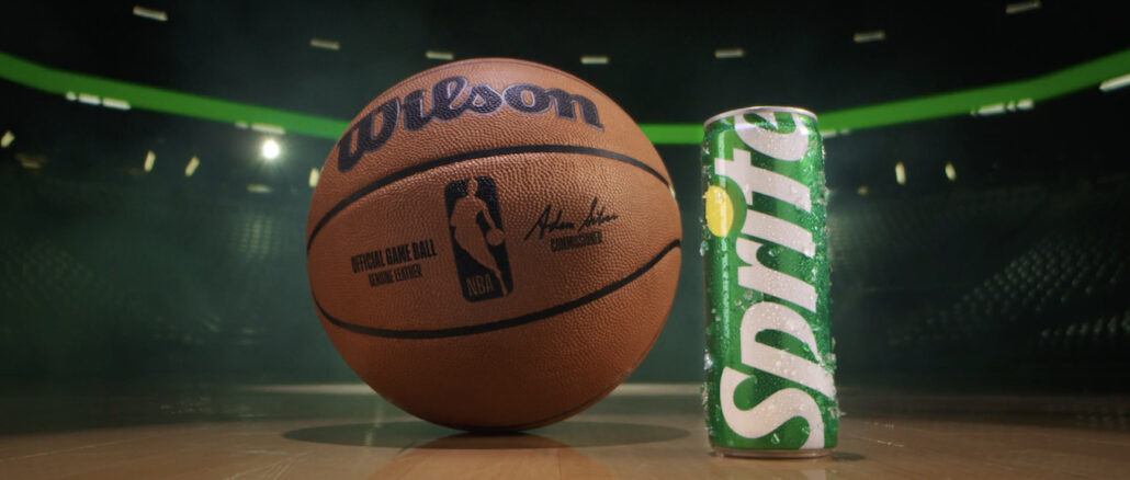Visuel de la campagne Sprite en partenariat avec la NBA autour de la culture basket
