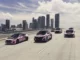 Visuel officiel du partenariat Inter Miami CF x Audi présentant le logo des véhicules Audi sur une autoroute représentative de la ville de Miami.