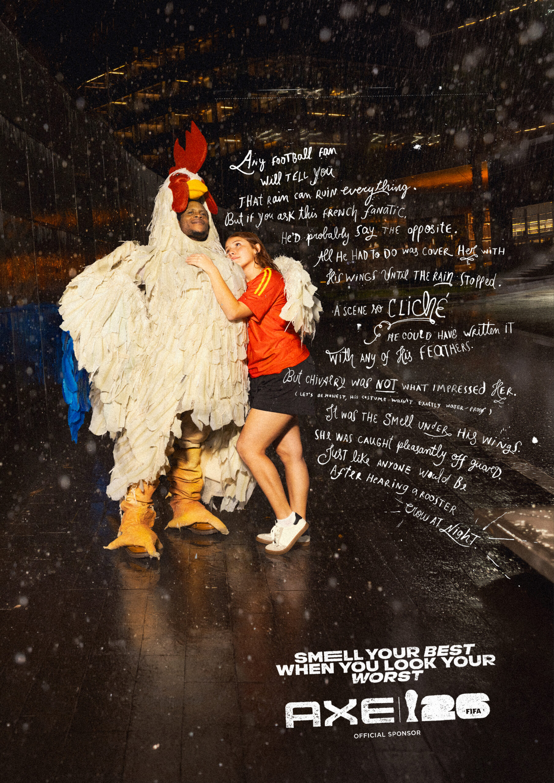 Campagne AXE FIFA 2026 supporter coq