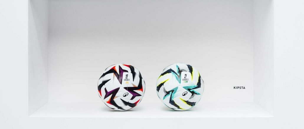 Ballons officiels KIPSTA Ligue 1 McDonald's et Ligue 2 BKT saison 2026-2027 conçus par Decathlon à Tourcoing
