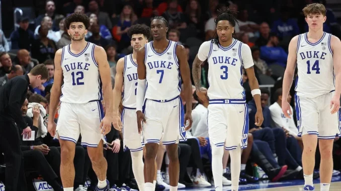 Cinq joueurs de Duke Blue Devils alignés, équipe au cœur du nouveau deal Amazon Prime Video annoncé en mai 2026