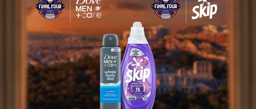 Unilever Skip et Dove Men+Care partenaires officiels EuroLeague Final Four 2026 Athènes