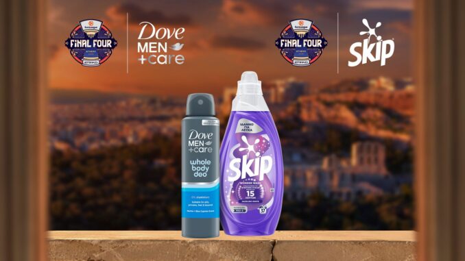Unilever Skip et Dove Men+Care partenaires officiels EuroLeague Final Four 2026 Athènes