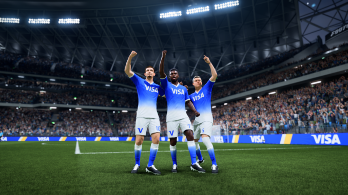 EA Sports et Visa réunis pour annoncer le partenariat mondial pluriannuel sur EA Sports FC et EA Sports College Football.