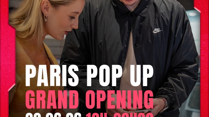 Affiche Paris Pop Up Grand Opening Fanatics Collectibles 20 juin 2026 Westfield Forum des Halles