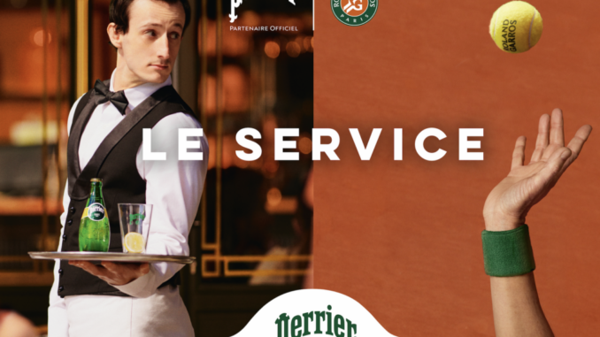 print partenariat Perrier Roland-Garros - Le Service