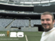 David Beckham dans un stade de la Coupe du Monde FIFA 2026 avec le branding Verizon, sponsor télécom officiel du Mondial