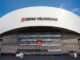 Façade du Vélodrome avec la signalétique CEPAC Vélodrome — naming OM 2026