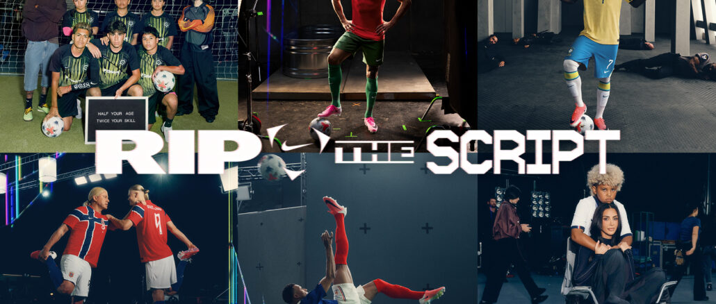Film Nike Rip the Script Coupe du Monde 2026 — Mbappé, Ronaldo et Haaland réunis dans un studio hollywoodien