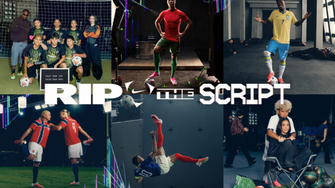Film Nike Rip the Script Coupe du Monde 2026 — Mbappé, Ronaldo et Haaland réunis dans un studio hollywoodien