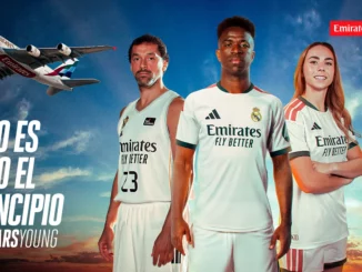 Maillot Real Madrid avec logo Emirates 2026-2031 renouvellement partenariat sponsoring