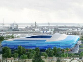 Vue du stade Océane du Havre Athletic Club, candidat au naming CMA CGM