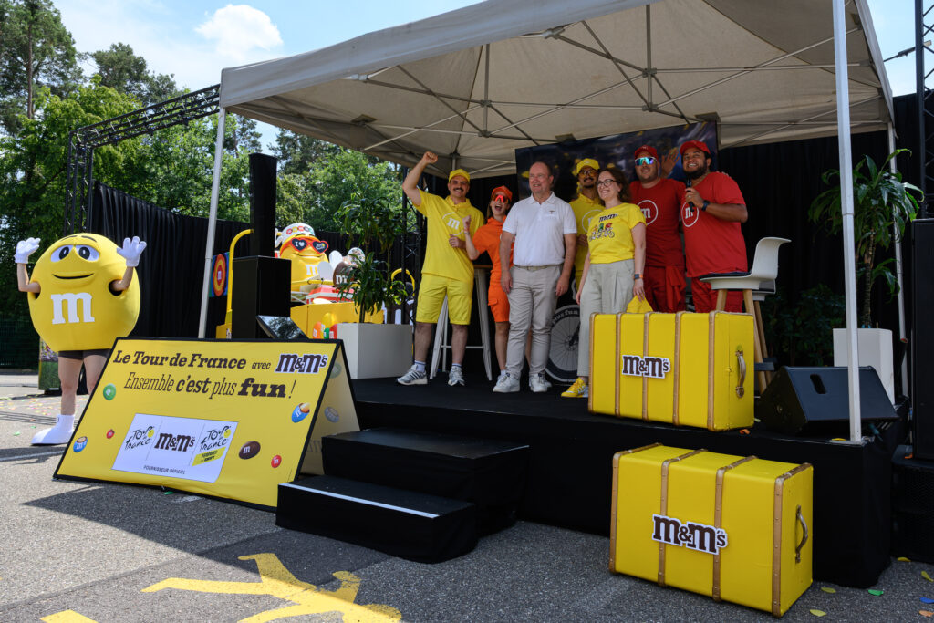 Révélation du dispositif M&M's Tour de France à Haguenau — © Cyril Bécard / Mars Wrigley