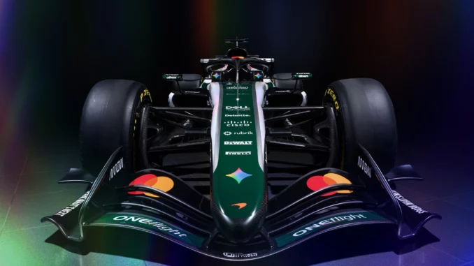 McLaren MCL40 en livrée blanche Google Gemini au Grand Prix de Grande-Bretagne 2026