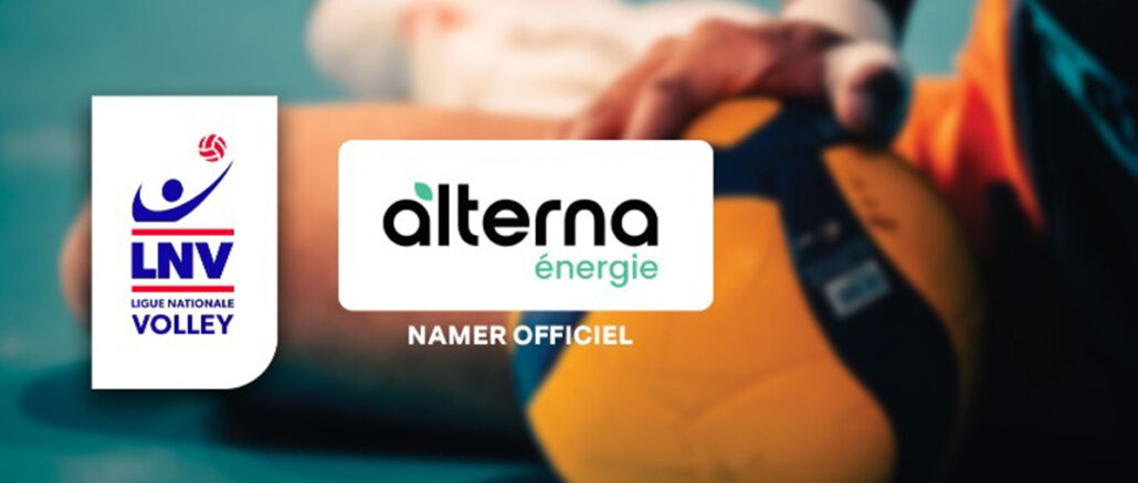 Logos LNV et Alterna énergie, namer officiel du championnat de France de volley masculin Alterna Volstar