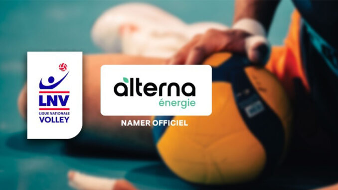 Logos LNV et Alterna énergie, namer officiel du championnat de France de volley masculin Alterna Volstar