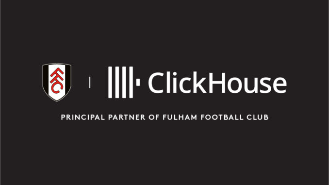ClickHouse, sponsor maillot et partenaire principal de Fulham FC