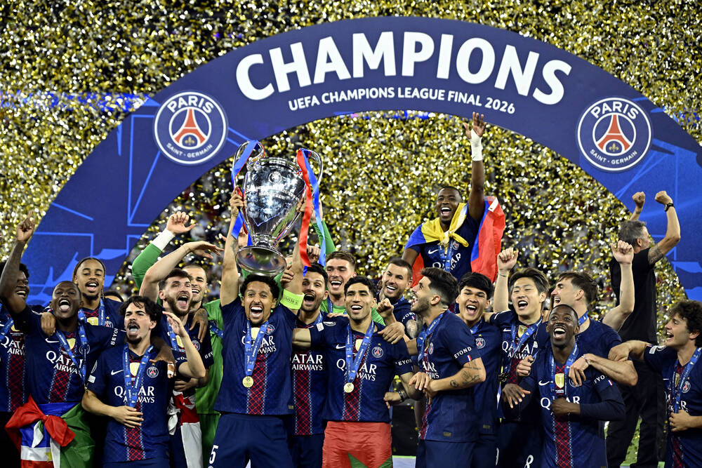 PSG double champion d'Europe 2026, sacré face à Arsenal à Budapest