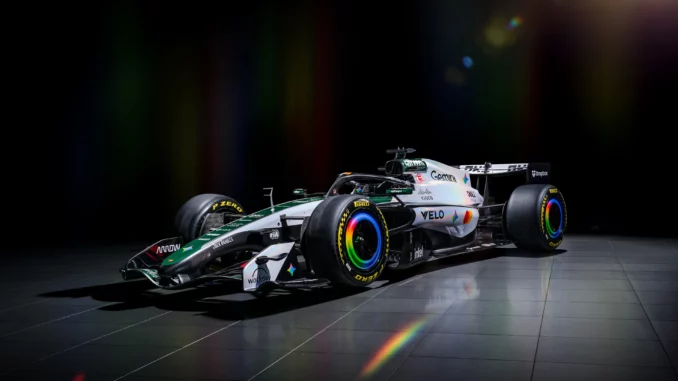 McLaren MCL40 en livrée blanche Google Gemini au Grand Prix de Grande-Bretagne 2026
