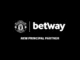 Logo Betway et blason de Manchester United, annonce du partenariat Principal Partner