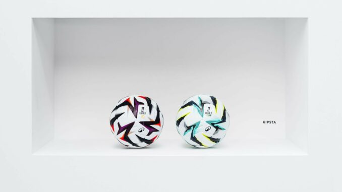 Ballon officiel Kipsta de la Ligue 1 McDonald's 2026-2027, vendu 79,99 euros chez Decathlon