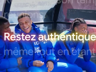 Image du film de la campagne Mode IA de Google avec l'équipe de France