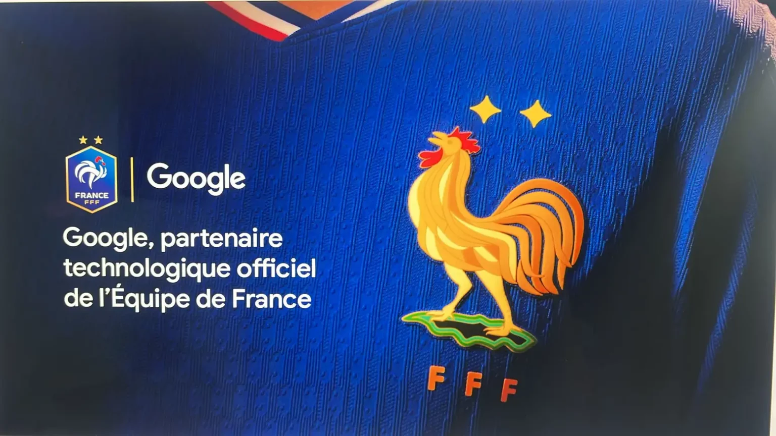 Google, partenaire technologique de l'équipe de France de Football