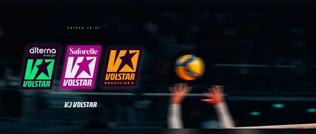Marque VOLSTAR : les trois championnats de la Ligue Nationale de Volley, Alterna, Saforelle et Masculine 2