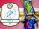 Carte Topps signée par Neymar Jr., exemplaire unique, avec le joueur soulevant la Ligue des champions en 2015 à Berlin