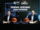 Signature du renouvellement du partenariat entre Tissot et la FIBA à la Patrick Baumann House of Basketball