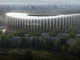 Image de synthèse du Generali Stadium, futur stade de l'Inter et de l'AC Milan, avec le nom Generali sur la façade