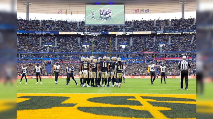 Stade de France plein lors du NFL Paris Game entre les New Orleans Saints et les Pittsburgh Steelers, le 25 octobre 2026