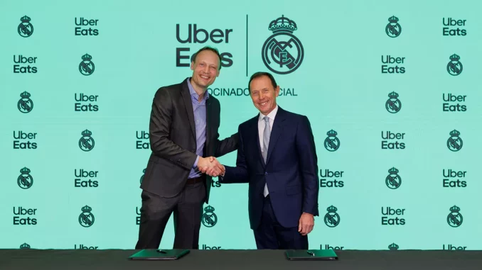 Signature du partenariat entre Uber Eats et le Real Madrid, annoncé le 7 octobre 2026